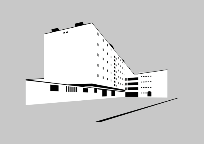 Architectural diagram of new engineering building