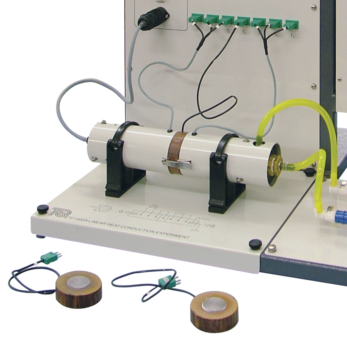 linear conduction heat transfer experiment